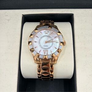 Women’s GEVRIL GV2 Venice diamond quartz 39mm watch NWT